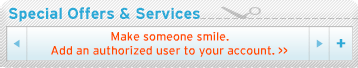 Make someone smile. Add an authorized user to your account.