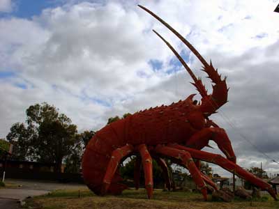 Really big metal lobster